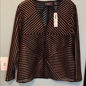Black and Gold Women's Top